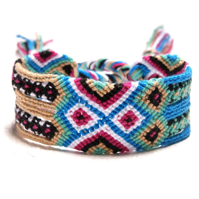 Pulsera De Encanto Bohemio Vintage Hand Wave Borlas Joyas Pulseras Coloridas Para Mujeres Hombres