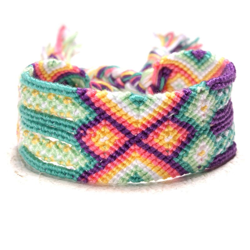 Pulsera De Encanto Bohemio Vintage Hand Wave Borlas Joyas Pulseras Coloridas Para Mujeres Hombres