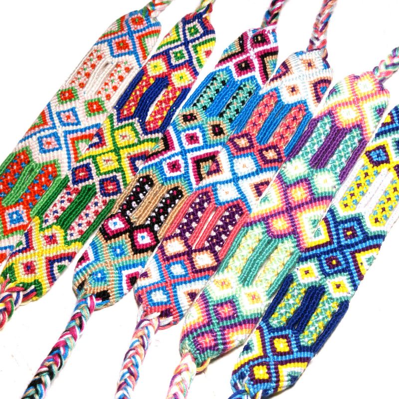 Pulsera De Encanto Bohemio Vintage Hand Wave Borlas Joyas Pulseras Coloridas Para Mujeres Hombres
