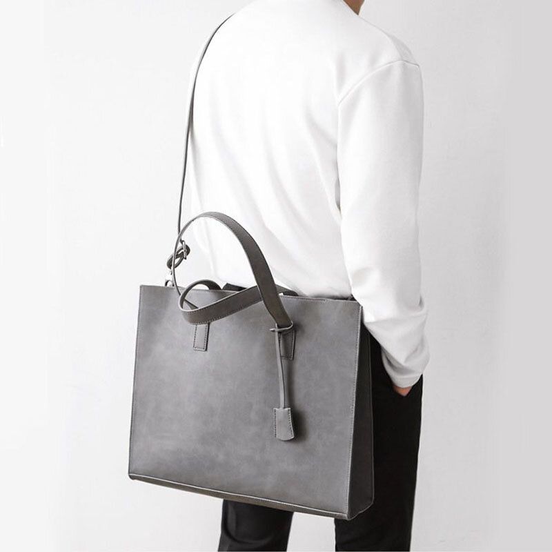 Unsiex Faux Leather Fashion Gran Capacidad Borla Multi-carry Tote Bolso Bandolera Bolso Bandolera