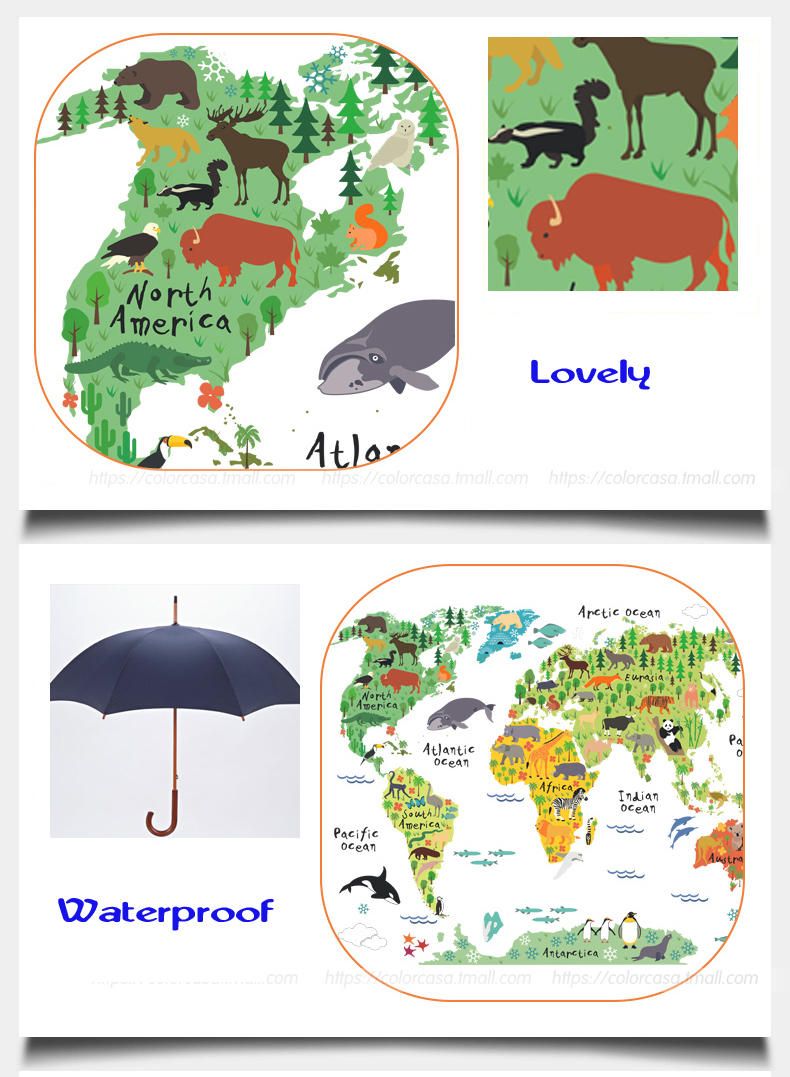 Habitación De Los Niños Decoración Para El Hogar Gran Mapa Del Mundo Colorido Diy Etiqueta De La Pared Extraíble