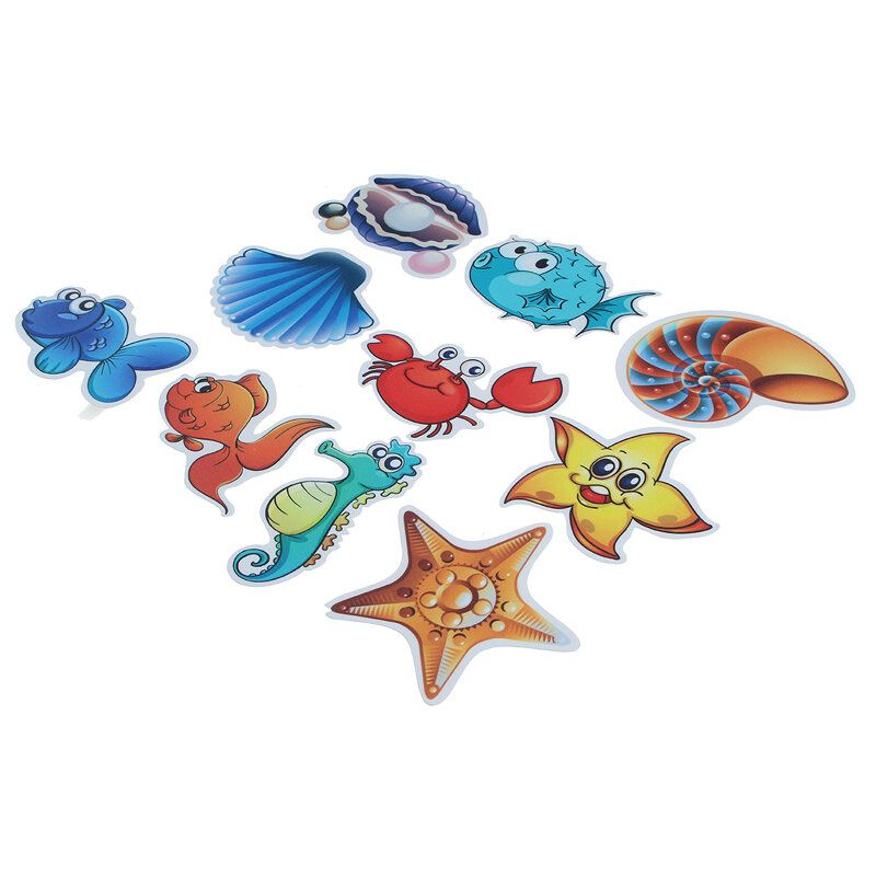 Pegatinas Antideslizantes Para Bañera Baby Shower Pegatina Impermeable Ocean Fish Adhesivo Antideslizante Decoración De Baño