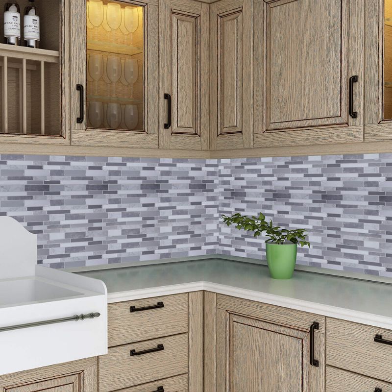 Pegatinas De Pared 3d Azulejos De Cocina Baño Etiqueta Autoadhesiva De La Cubierta 12x12 Pulgada