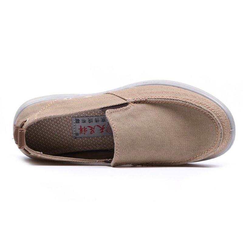 Mocasines Para Caminar De Suela Suave Informal De Lona Ligera