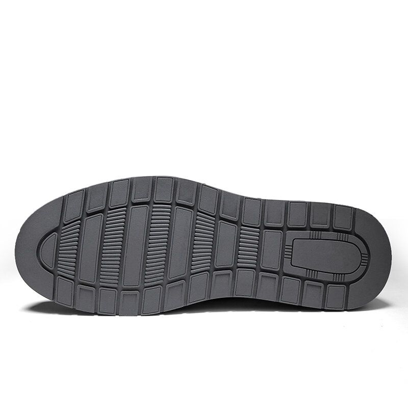 Zapatos Casuales De Suela Suave Antideslizante Con Punta Anticolisión De Cuero Genuino Para Hombre