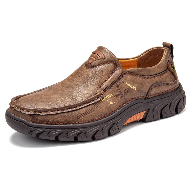 Zapatos De Cuero Antideslizantes Casuales De Negocios Al Aire Libre Para Hombres