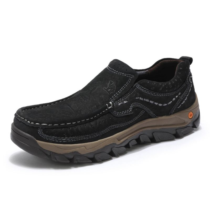 Zapatos De Cuero Para Exteriores Antideslizantes De Piel De Vaca Esmerilada Para Hombre