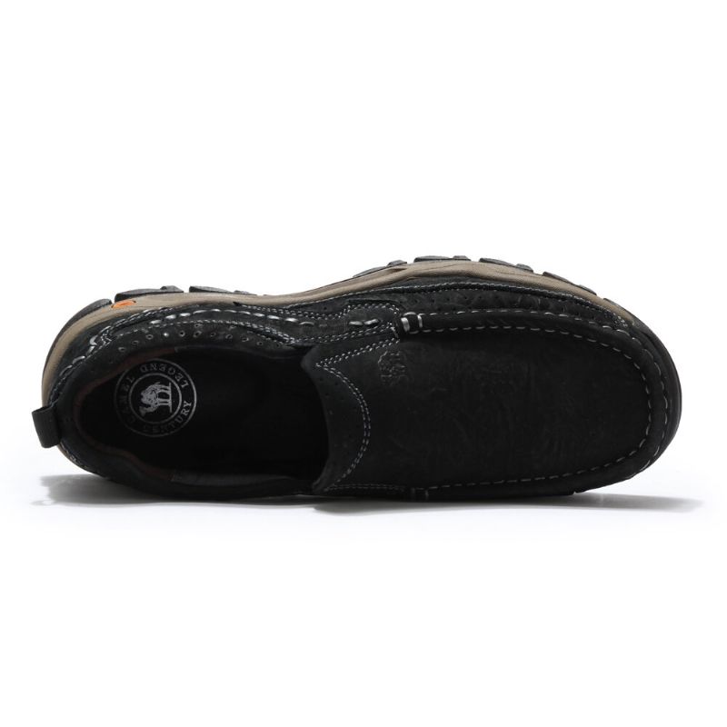Zapatos De Cuero Para Exteriores Antideslizantes De Piel De Vaca Esmerilada Para Hombre