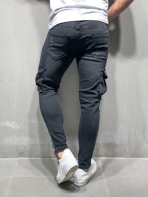 Para Pantalones De Pies Pequeños Con Agujeros Para Hombres Europa Y Estados Unidos Jeans Con Cremallera Para Pies Nuevo