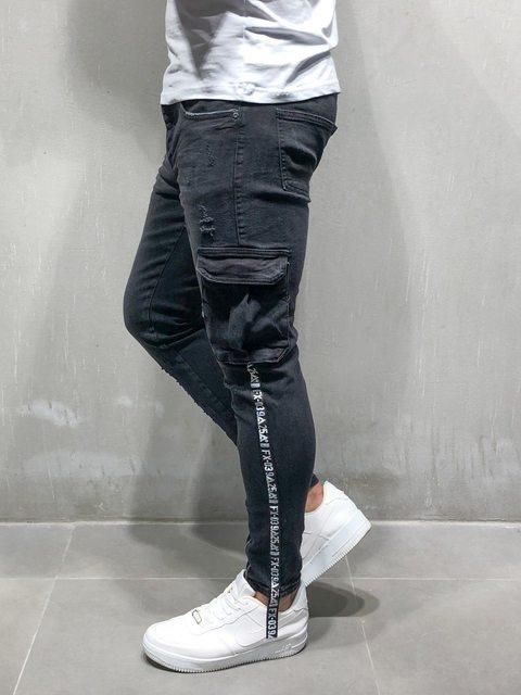 Para Pantalones De Pies Pequeños Con Agujeros Para Hombres Europa Y Estados Unidos Jeans Con Cremallera Para Pies Nuevo