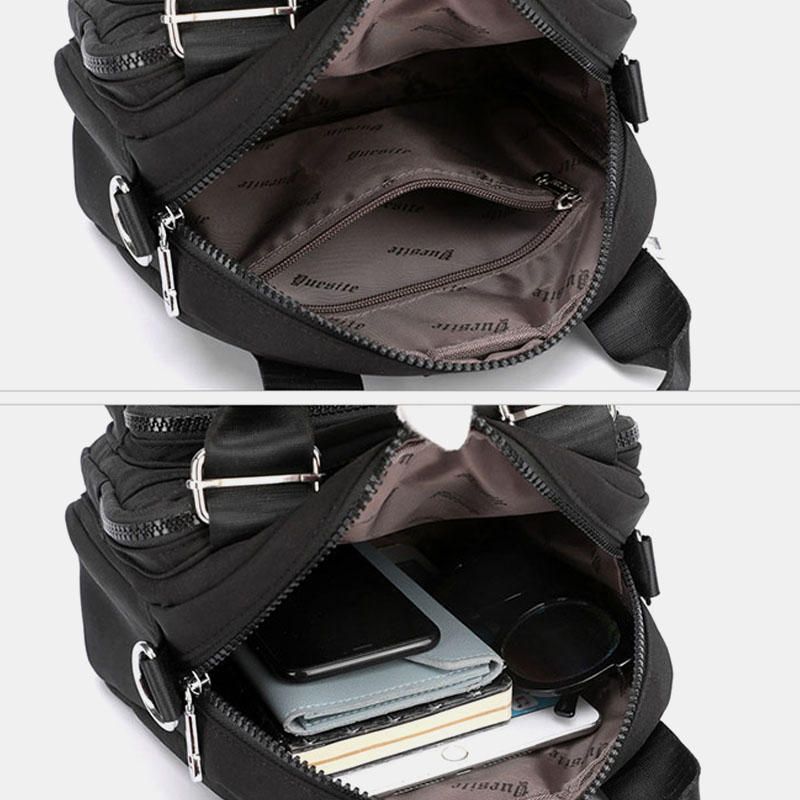 Bolso Bandolera Bordado A La Moda De Nailon Para Mujer Bolso Bandolera