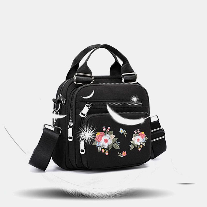 Bolso Bandolera Bordado A La Moda De Nailon Para Mujer Bolso Bandolera