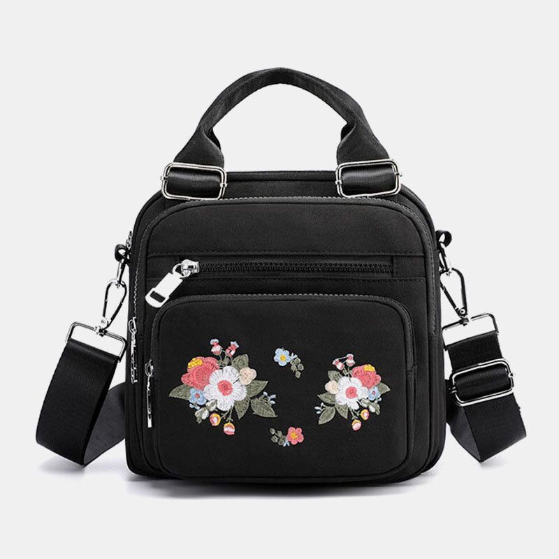 Bolso Bandolera Bordado A La Moda De Nailon Para Mujer Bolso Bandolera