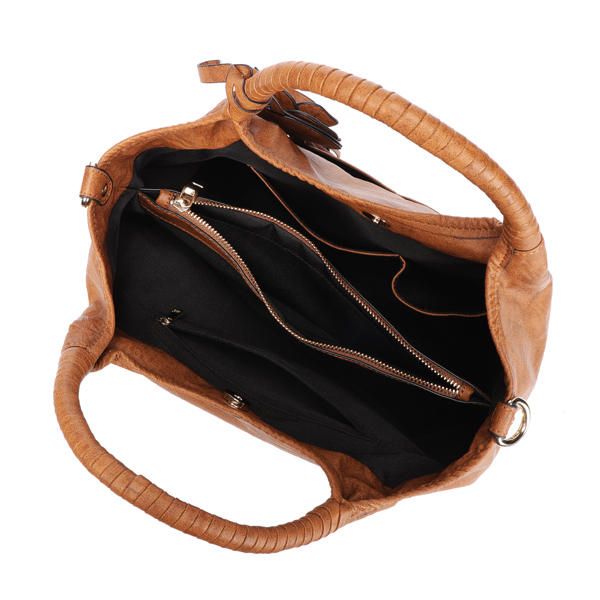 Bolso Bandolera De Hombro De Gran Capacidad Floral Retro De Estilo Nacional Para Mujer