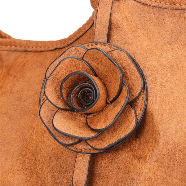 Bolso Bandolera De Hombro De Gran Capacidad Floral Retro De Estilo Nacional Para Mujer