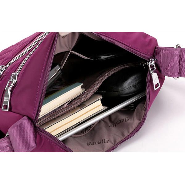Bolso Bandolera Impermeable Ligero De Nailon Para Mujer Bolso Bandolera