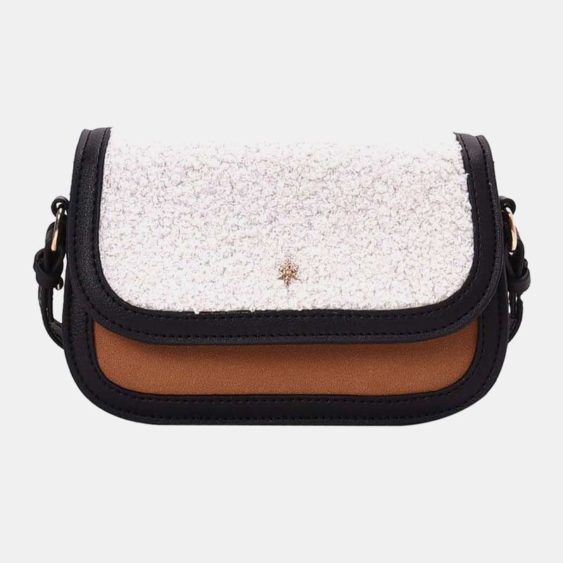 Bolso Bandolera De Invierno Con Pelo De Cordero Para Mujer