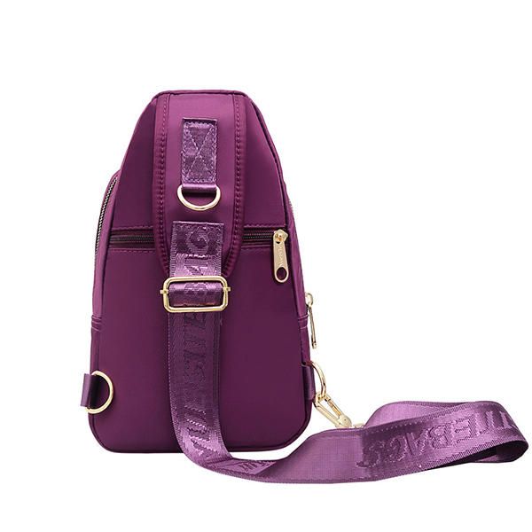 Bolso Bandolera Multibolsillos De Nailon De Gran Capacidad Para Mujer