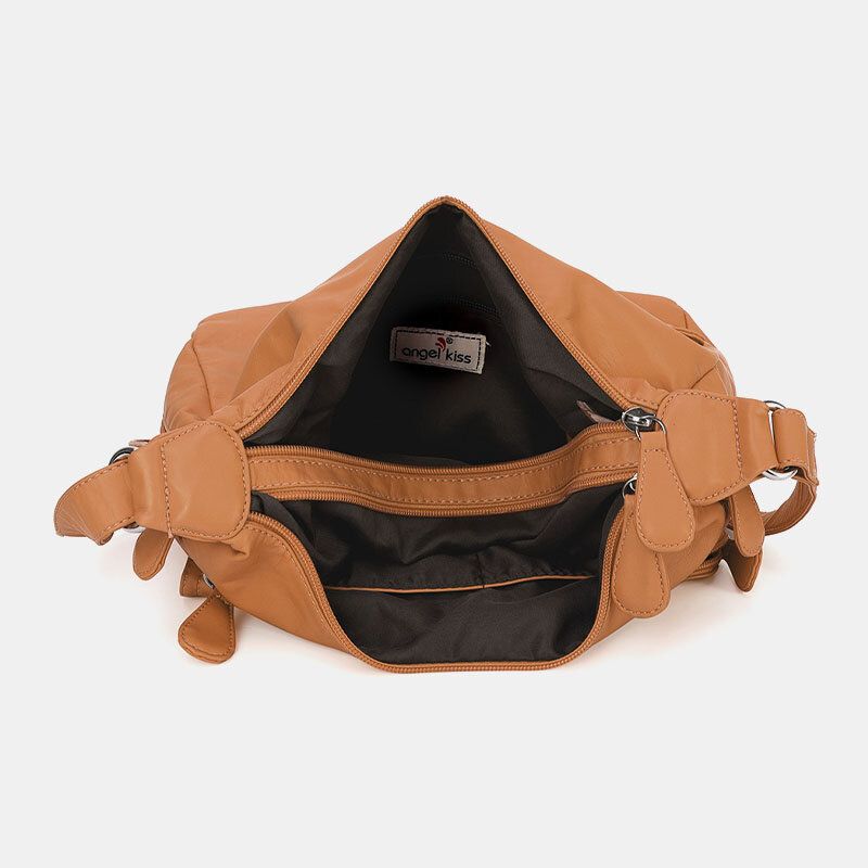 Bolso Bandolera Multifunción De Piel Sintética Para Mujer