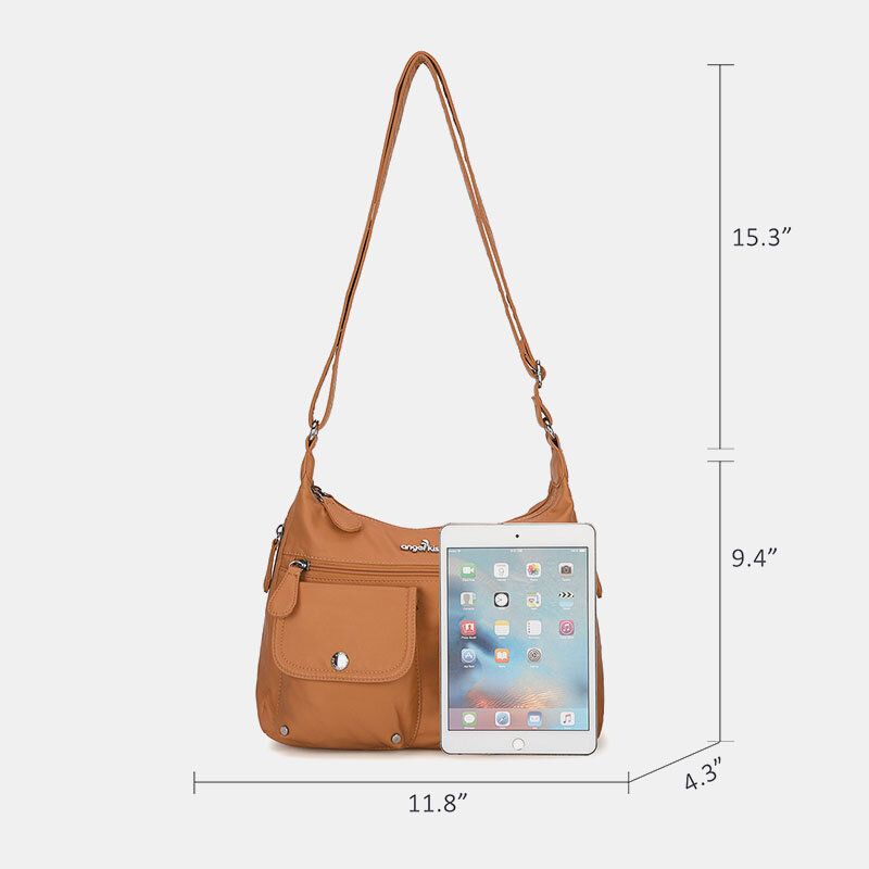 Bolso Bandolera Multifunción De Piel Sintética Para Mujer