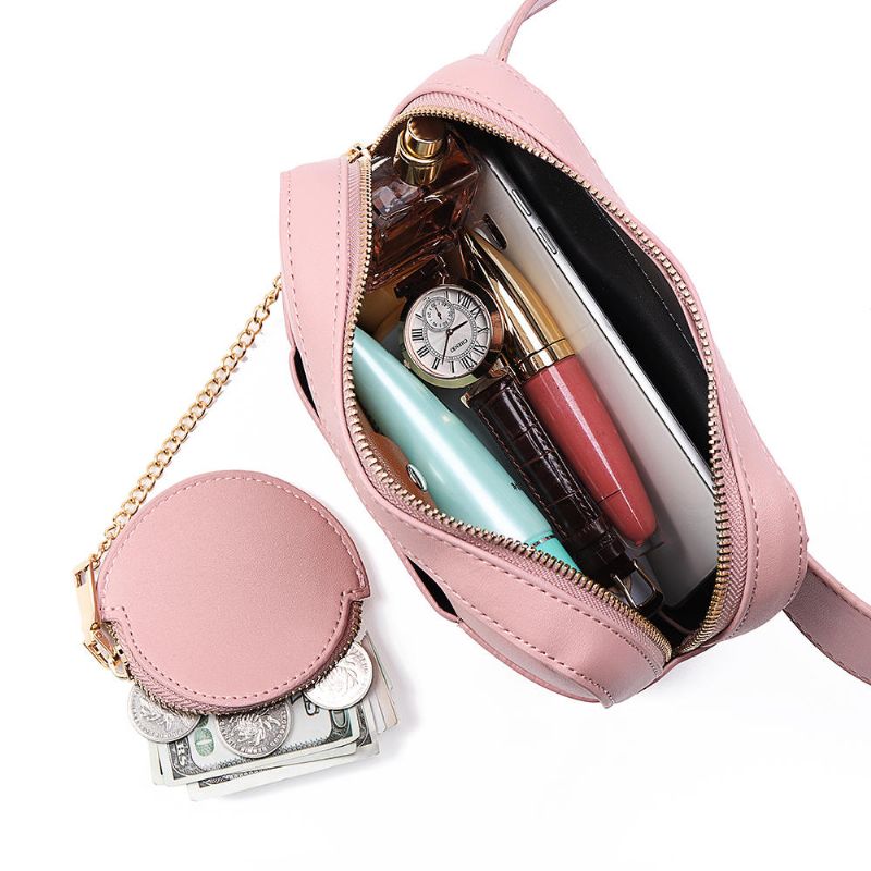 Bolso De Cintura Con Cadena Para Mujer Bolso De Teléfono Sólido Bolso Bandolera