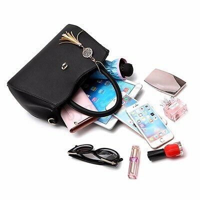 Bolso De Cuero Con Borlas Para Mujer Bolso Bandolera De Hombro Con Bandolera
