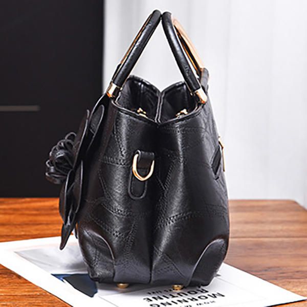 Bolso De Hombro De Diseñador De Flores De Piel Sintética Para Mujer