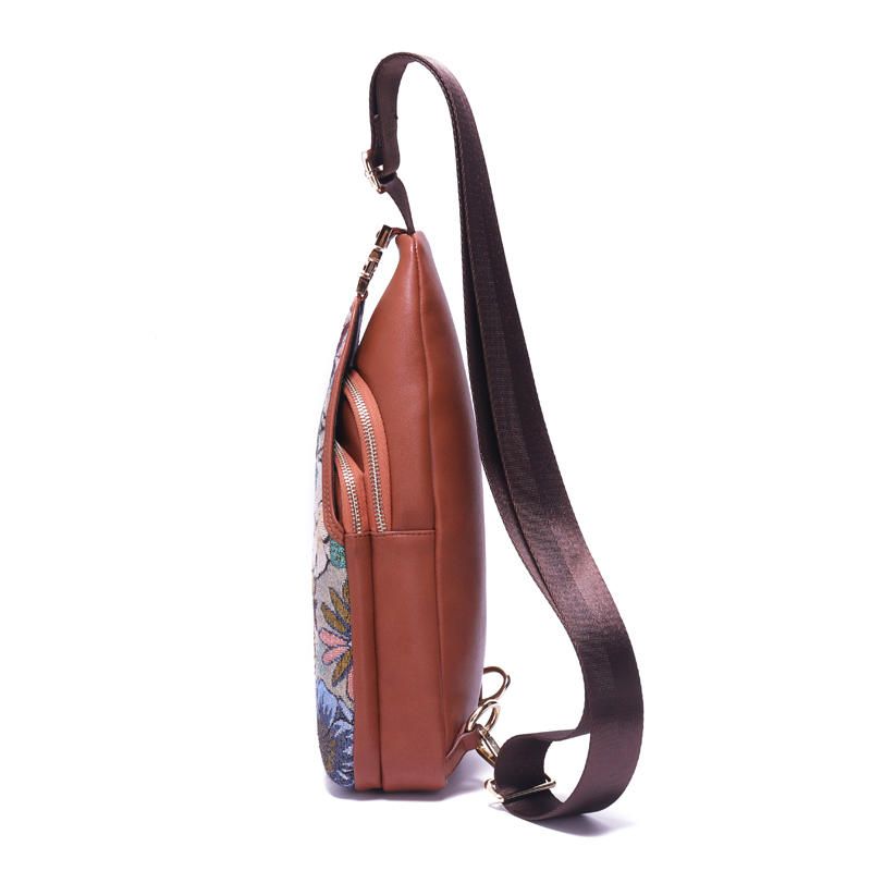 Bolso De Pecho Floral Bordado Para Mujer Bolso Bandolera Nacional Vintage