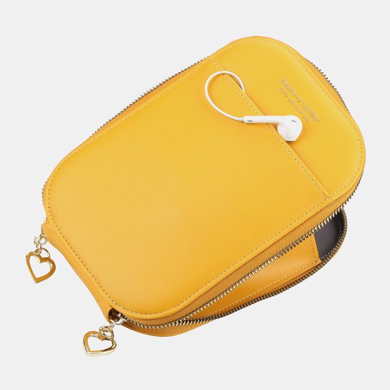 Mujeres 4 Ranuras Para Tarjetas Bolso De Teléfono De 6.5 Pulgadas Bolso Ovalado Bolso Bandolera