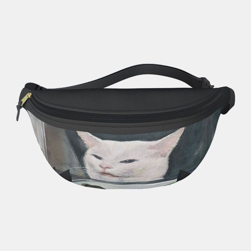 Unisex Gato Elegante Bolsa De Cintura Deportiva Bolsa De Pecho Bolsa De Honda