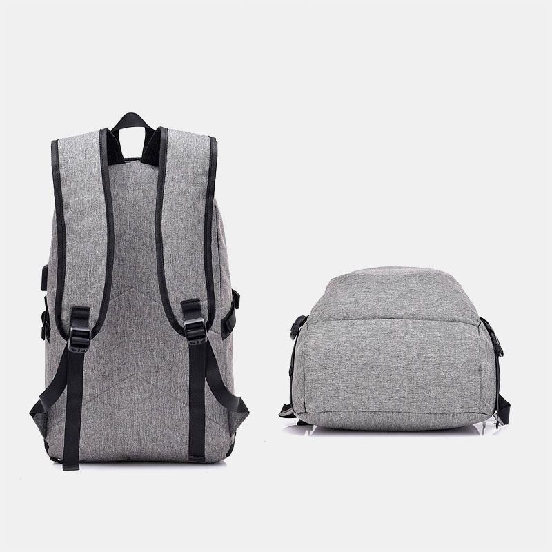 Hombres Mujeres Mochila Usb Antirrobo De Moda De Gran Capacidad Bolsa De Viaje Al Aire Libre