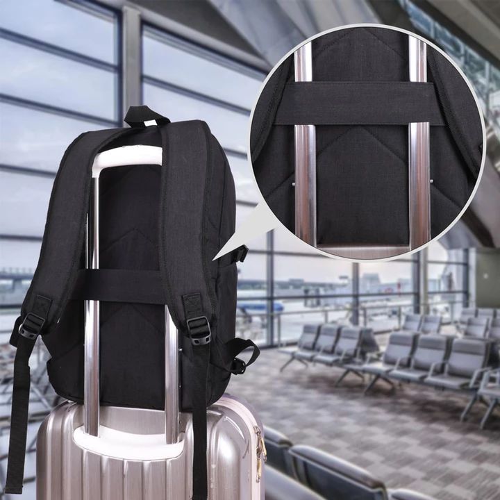 Hombres Mujeres Mochila Usb Antirrobo De Moda De Gran Capacidad Bolsa De Viaje Al Aire Libre