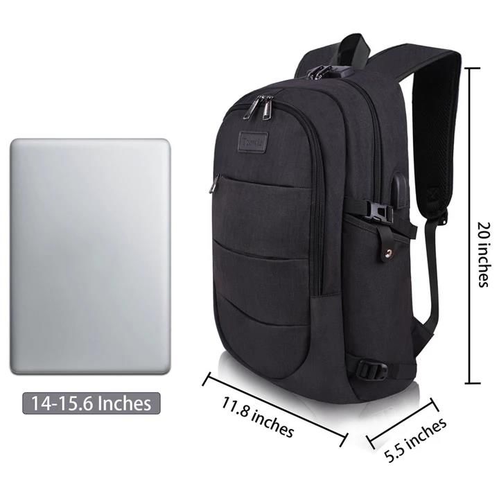 Hombres Mujeres Mochila Usb Antirrobo De Moda De Gran Capacidad Bolsa De Viaje Al Aire Libre
