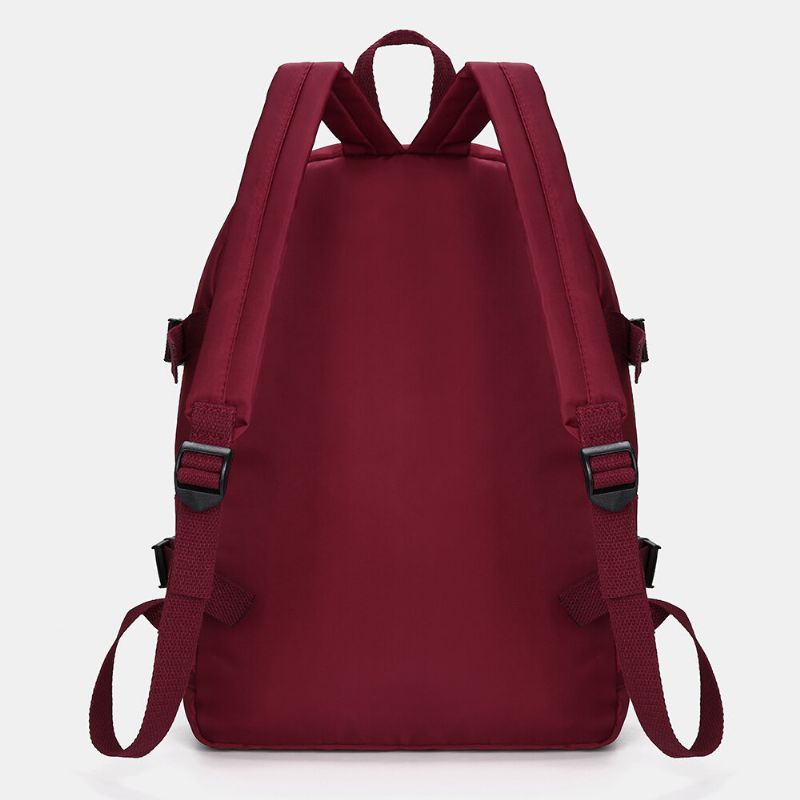 Mochila Escolar Informal Con Múltiples Bolsillos De Nailon Para Mujer