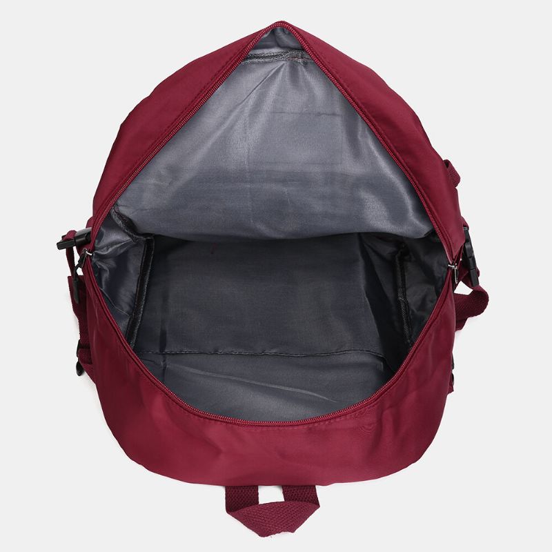 Mochila Escolar Informal Con Múltiples Bolsillos De Nailon Para Mujer