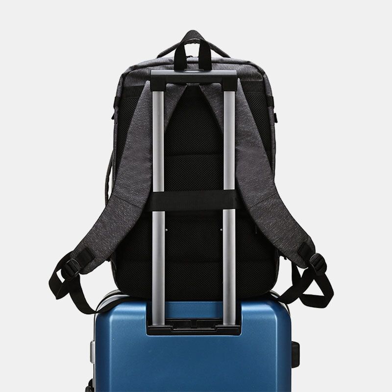 Mochila Para Portátil De Negocios Impermeable Con Carga Usb De 15.6 Pulgadas Para Hombres