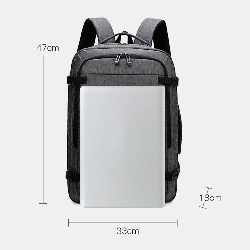 Mochila Para Portátil De Negocios Impermeable Con Carga Usb De 15.6 Pulgadas Para Hombres