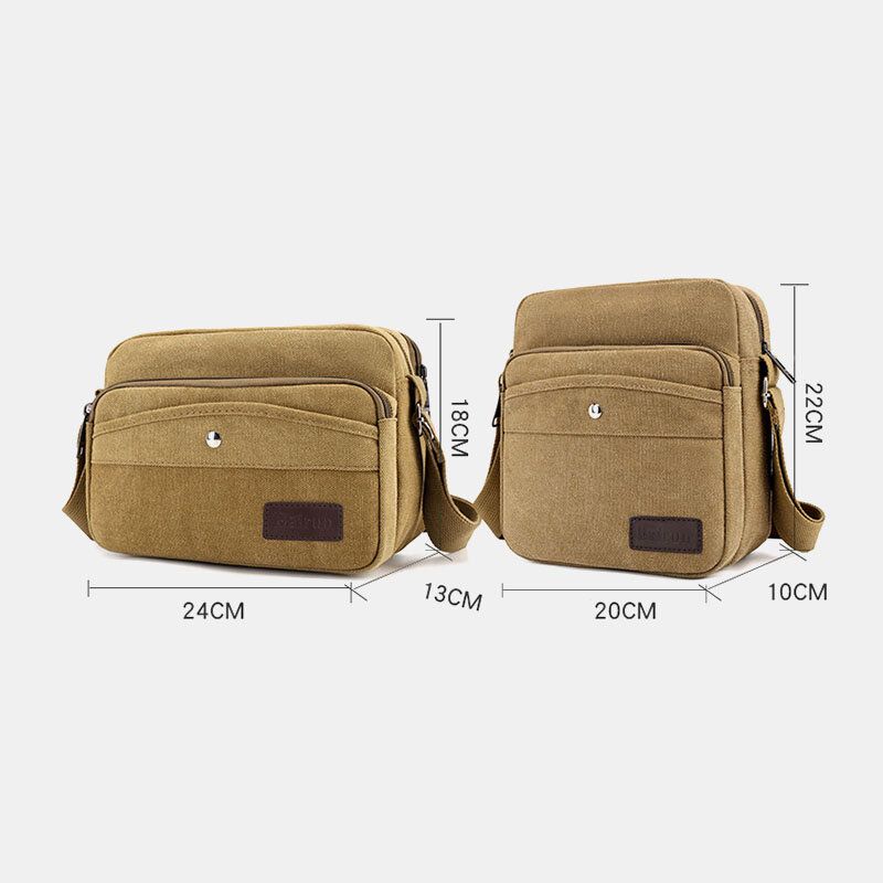 Bolso Bandolera De Lona Para Hombre Para Exteriores
