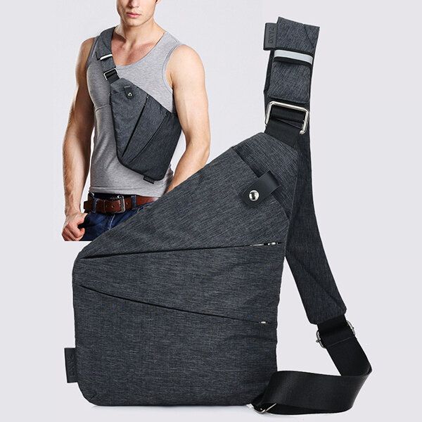 Bolso Bandolera Oculto Para Hombre Bolso Bandolera Antirrobo Paquete De Pecho Para Motocicleta