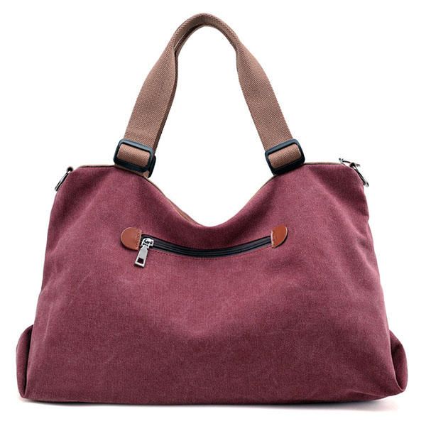 Bolso Bandolera De Lona Para Mujer De Gran Capacidad Informal De Viaje Bolso De Mano