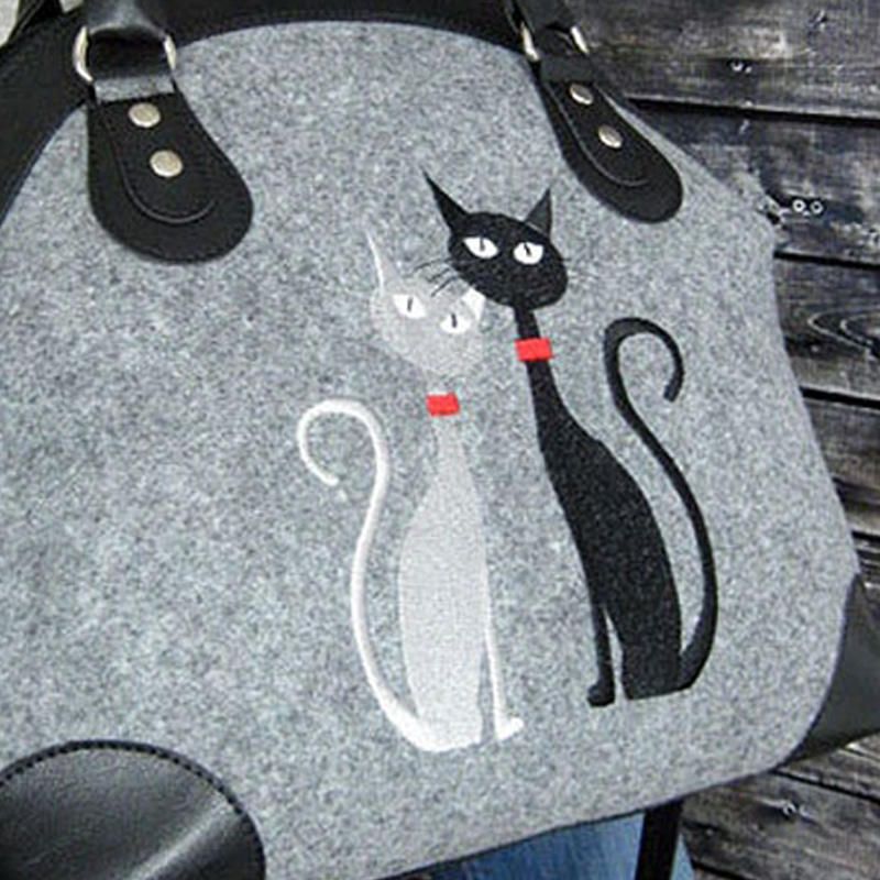 Bolso Bandolera Para Mujer Bolso Con Patrón De Gato Bolso Bandolera