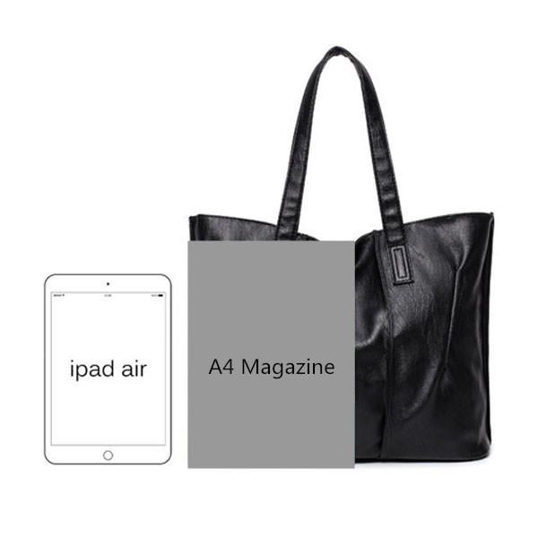 Bolsos De Mano De Cuero Pu Para Mujer Bolsos De Hombro Simples