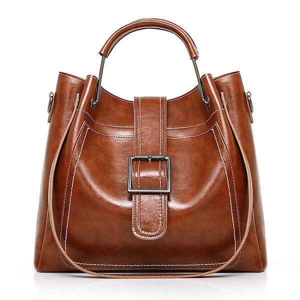 Conjunto De Tres Piezas De Piel Sintética Para Mujer Bolso Bandolera