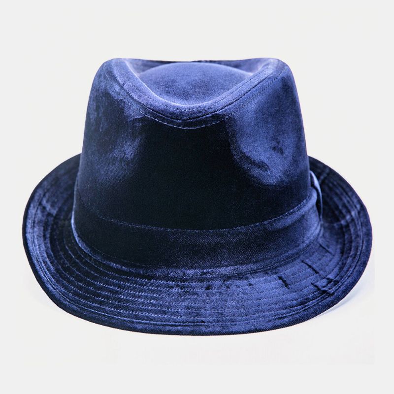 Cena De Moda Vintage Unisex Sombrero De Copa De Ala Ancha De Todo Fósforo Sombrero De Jazz Sombrero Fedora