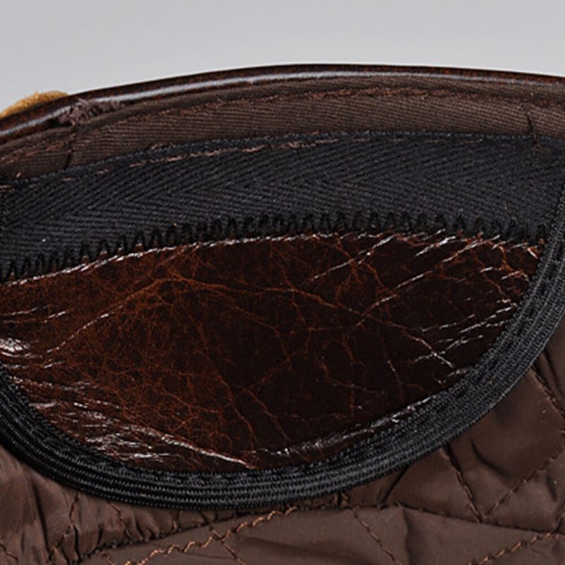 Hombres De Cuero Genuino Retro Color Clásico Protección Para Los Oídos Mantener Caliente Sombrero Militar Sombrero Plano Gorra Con Visera