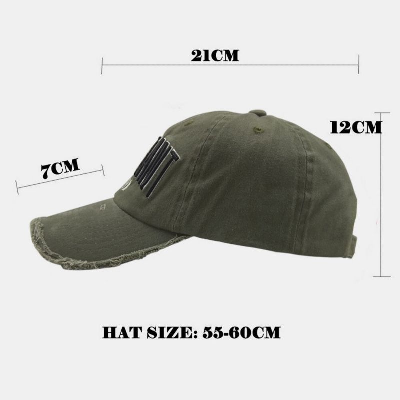 Sombrero De Borla Bordado Con Letras De Algodón Para Hombre Sombrero De Béisbol Con Sombrilla Deportiva Informal De Hip-hop Con Borde