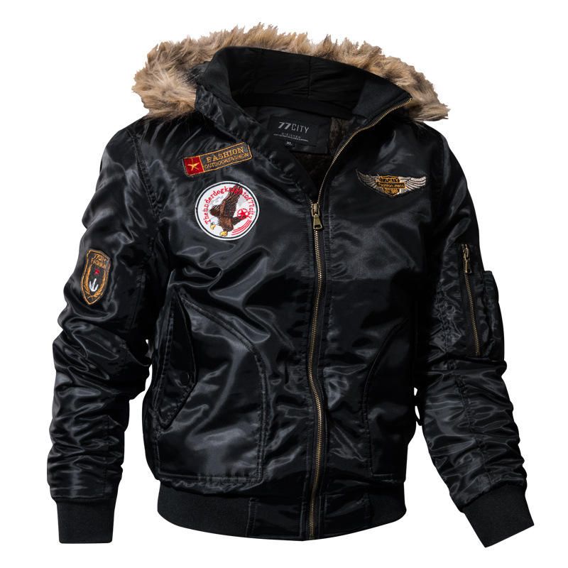 Chaqueta De Bombardero Piloto Chaquetas De Motocicleta De Vuelo Militar Del Ejército