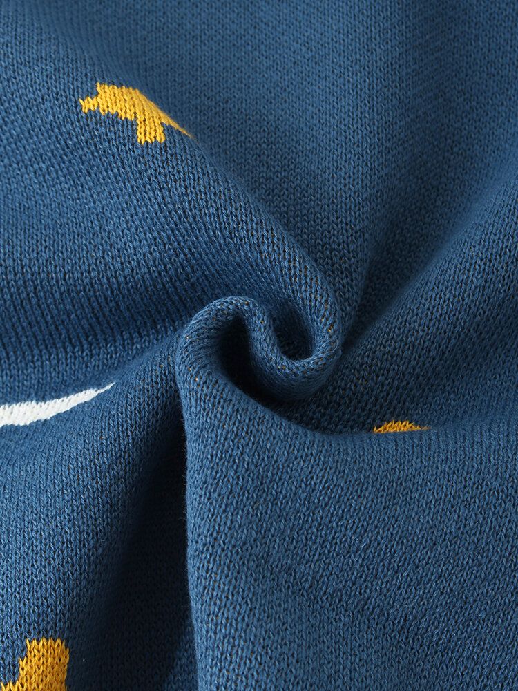 Suéteres Para Hombre Con Diseño De Cielo Estrellado Que Hace Punto Con Hombros Descubiertos