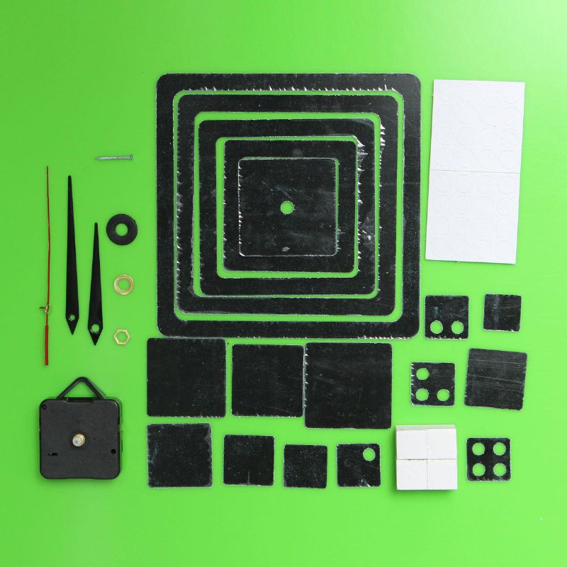 2 Colores Diy Etiqueta De La Pared Reloj Pegatinas De Pared Reloj Acrílico Dados Etiqueta De La Pared Decoración De La Pared Del Hogar