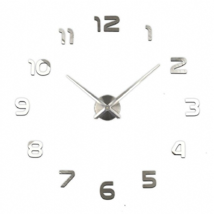 Gran Número 3d Espejo Etiqueta De La Pared Diy Decoración Del Hogar Reloj Grande Reloj De Pared Reloj De Pared